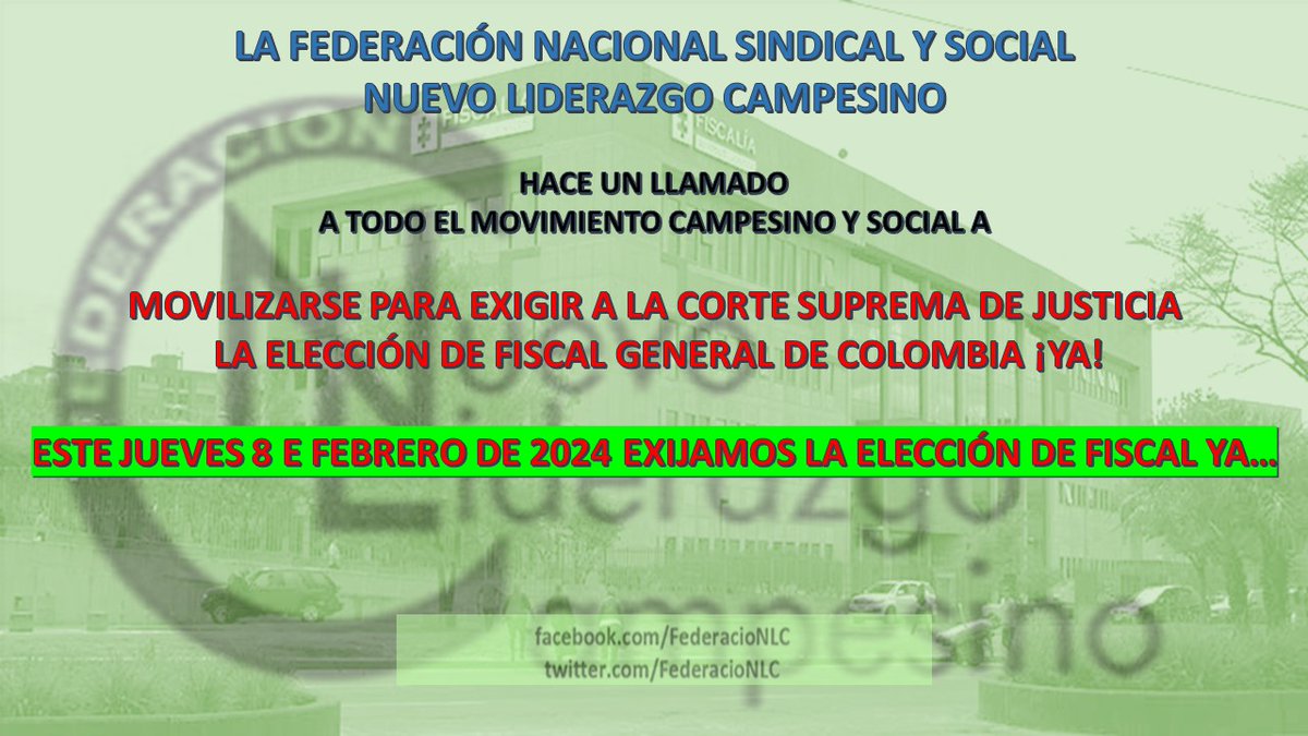 Federación Nuevo Liderazgo Campesino tweet media
