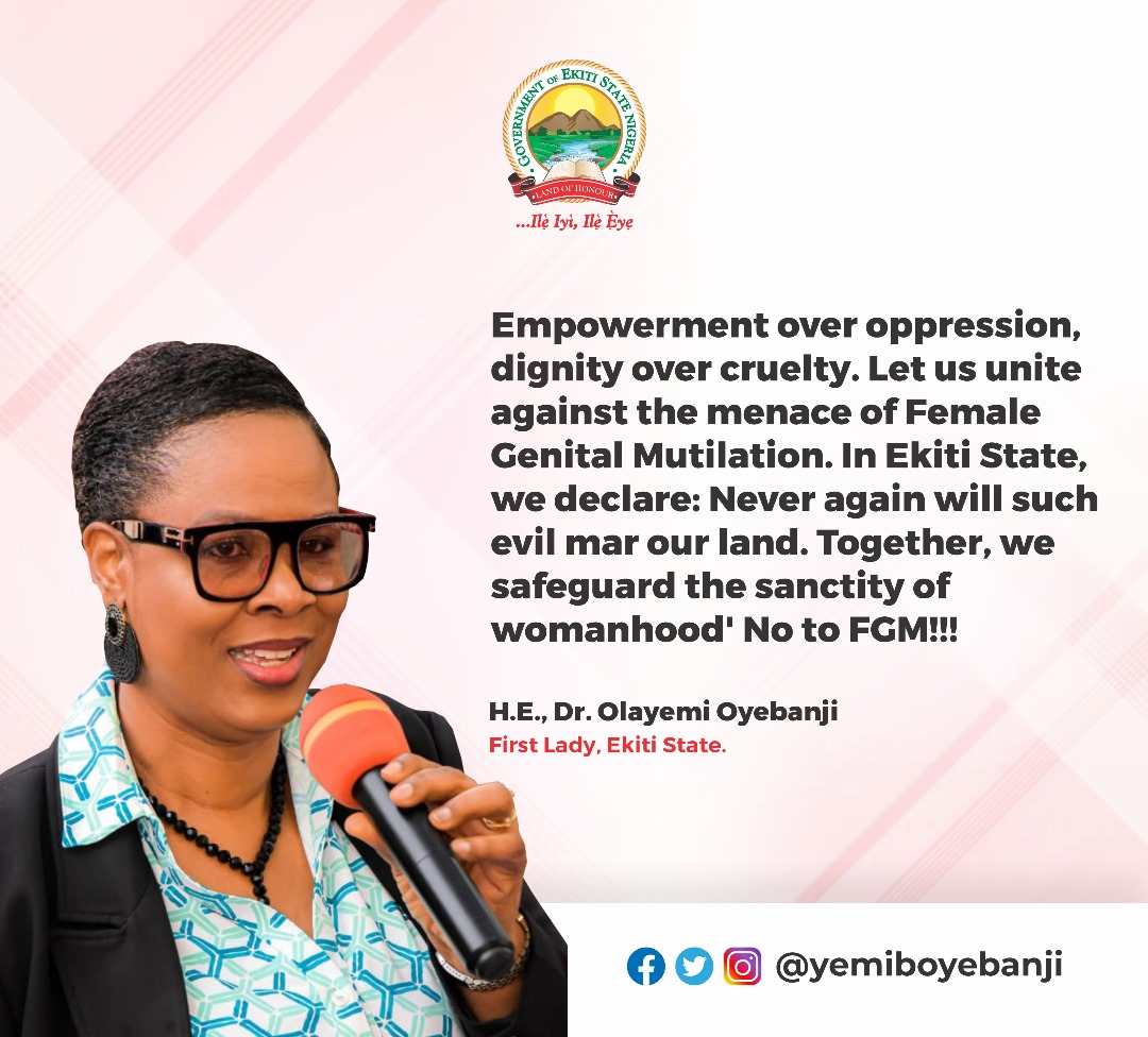 In Ekiti, we say No to FGM!