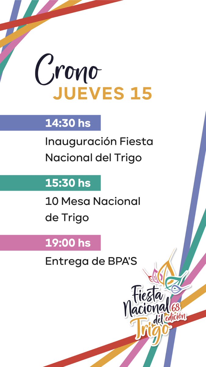 Del jueves 15 al Viernes 16 de febrero el #trigo se reúne en Leones <a href="/ClubLeonesOK/">Club Leones Oficial</a> <a href="/MinAgriCba/">Ministerio de Bioagroindustria de Córdoba</a> <a href="/marcosblanda/">Marcos Blanda</a> <a href="/JCMolinaHafford/">Juan Cruz MOLINA 🍁🍂🍁</a> <a href="/FedericoAguer/">Federico Aguer</a> <a href="/BCCBA/">Bolsa de Cereales de Córdoba</a> <a href="/BCRmercados/">BCR Mercados</a> <a href="/Cadena3Com/">Cadena 3 Argentina</a> <a href="/CRAprensa/">CRA</a> <a href="/Cartez_Arg/">CARTEZ Argentina</a> <a href="/CONINAGRO/">CONINAGRO</a> <a href="/vanesapadu/">Vanesa Padullés</a> <a href="/SociedadRural/">Sociedad Rural Argentina</a> <a href="/SoleDiezdeTejad/">Sole10 🐂🐎💙</a>