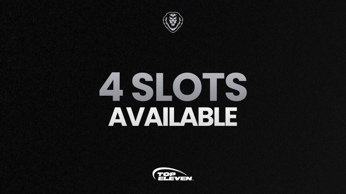4️⃣ slots available to join the Derby Championship. 

Send us a dm to participate🔥
#TopEleven