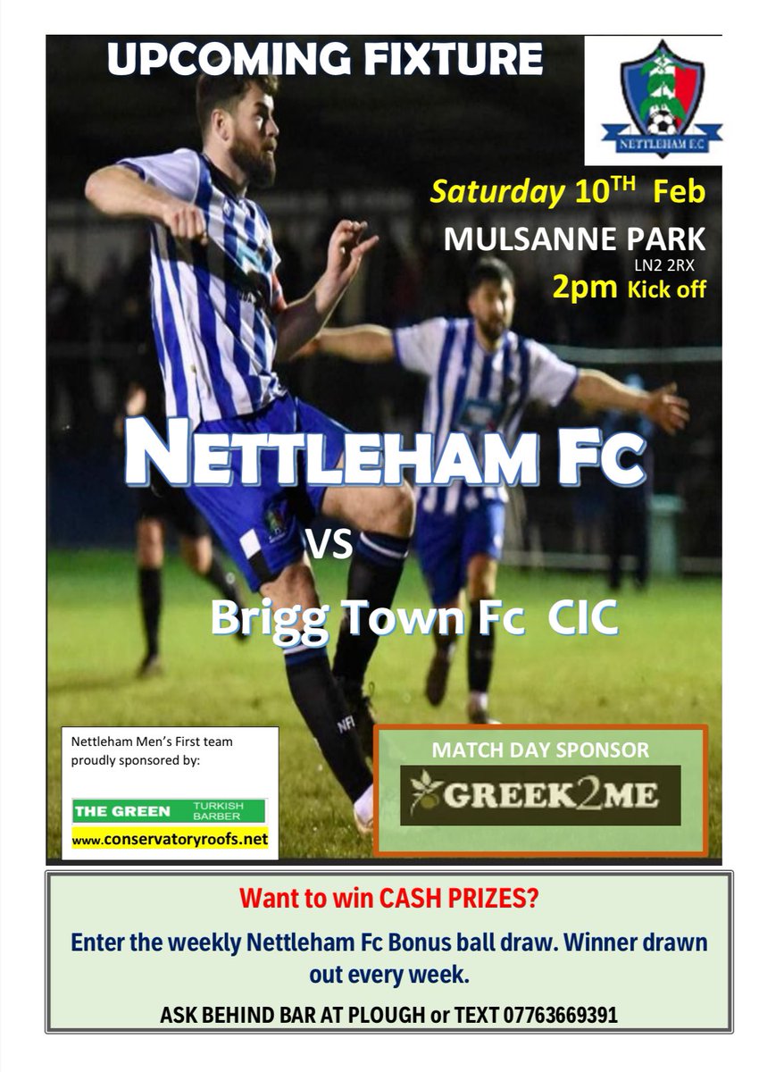 Sneak peak at this weekend’s poster 👀

This weekend’s Matchday Day Sponsor - Greek2Me