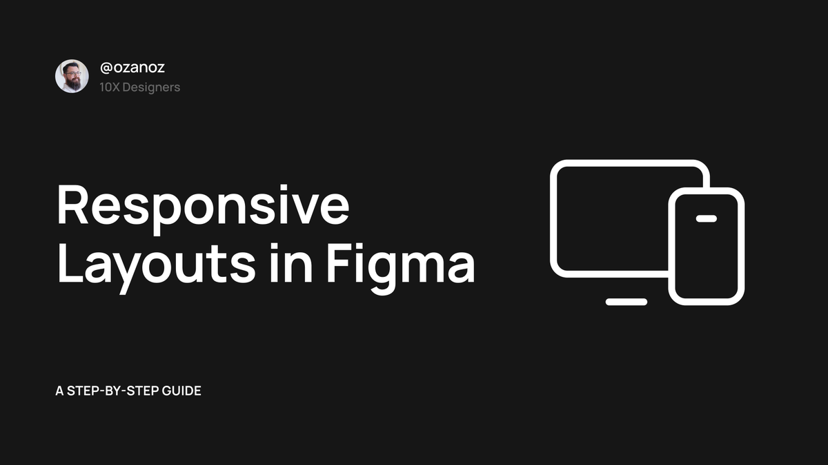 ozanoz's tweet photo. How to Create a Responsive Layout in Figma:
A Step-by-Step Guide

Responsive design in Figma is not that complicated. There are just a few things you need to know.

🧵 Here's how it's done in 4 simple steps ↓ https://t.co/re7Q0w2aXk