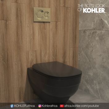 Be it any kind of space, a #KohlerBoldLook will never fail to bring a sense of opulence. The walls and the floor of the bathroom is covered in grey, which create an elegant vibe.​Click here to know more about the products:africa.kohler.com/#Kohler #KohlerAfrica #Sweethome