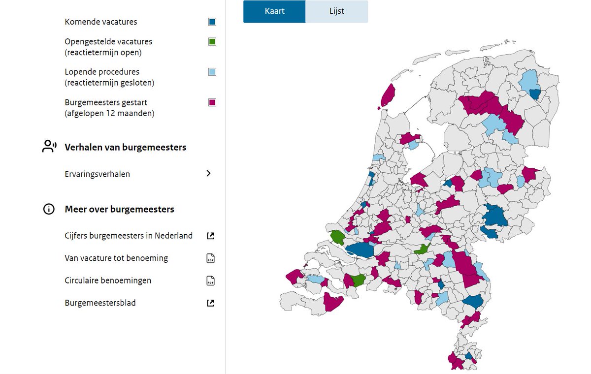 Heeft u het nieuwe burgemeestersplatform al bezocht? Hierop worden burgemeestersvacatures op een aantrekkelijke manier gepresenteerd en vertellen actieve burgemeesters waarom hun ambt de moeite waard is. Kijk op …eesterworden.politiekeambtsdragers.nl