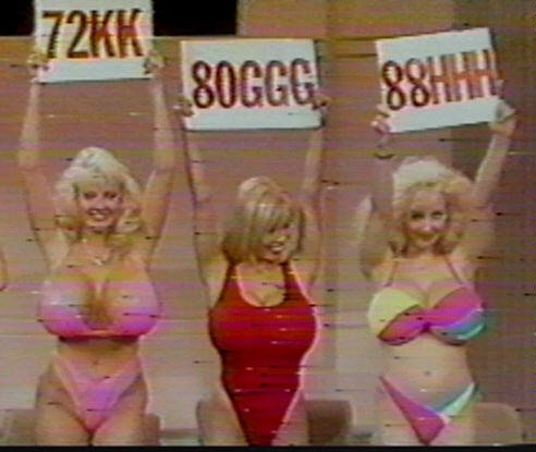 My wish is like this...
My persona OC Megumi made enter into old TV show VHS, and there is alot sexy bimbo ladies stood.
Megumi is now also same,turn into a blonde big tits lady...
Now, she have to live and act forever in old TV show VHS... 