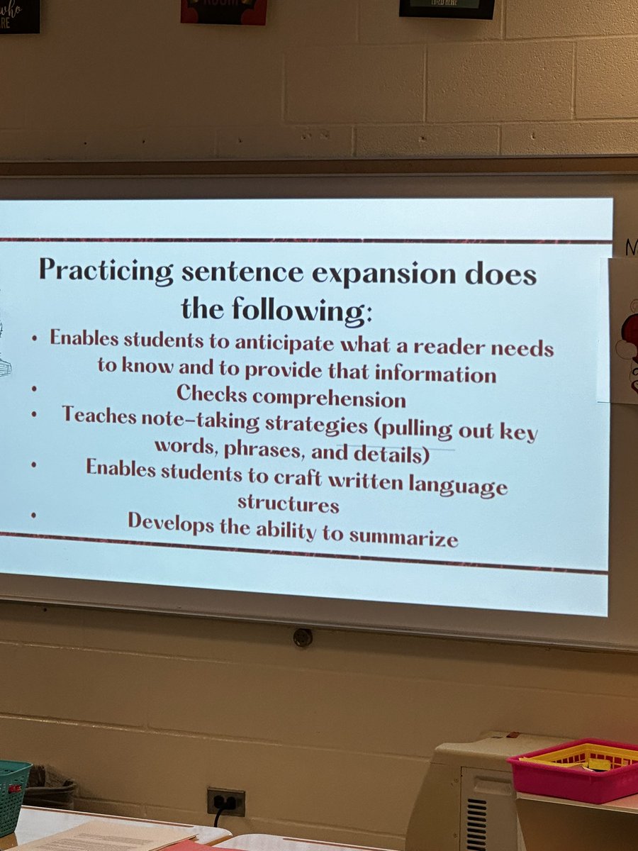 chrisclinewcps's tweet photo. February Literacy PD- our strategy this month is Sentence Expansion from the Writing Revolution (love the book). Staff did a great job with Because But So &amp; I can’t wait to see what artifacts they share w/this strategy. #wcpsmd #ReadWriteThink https://t.co/mHjSRNCMx0