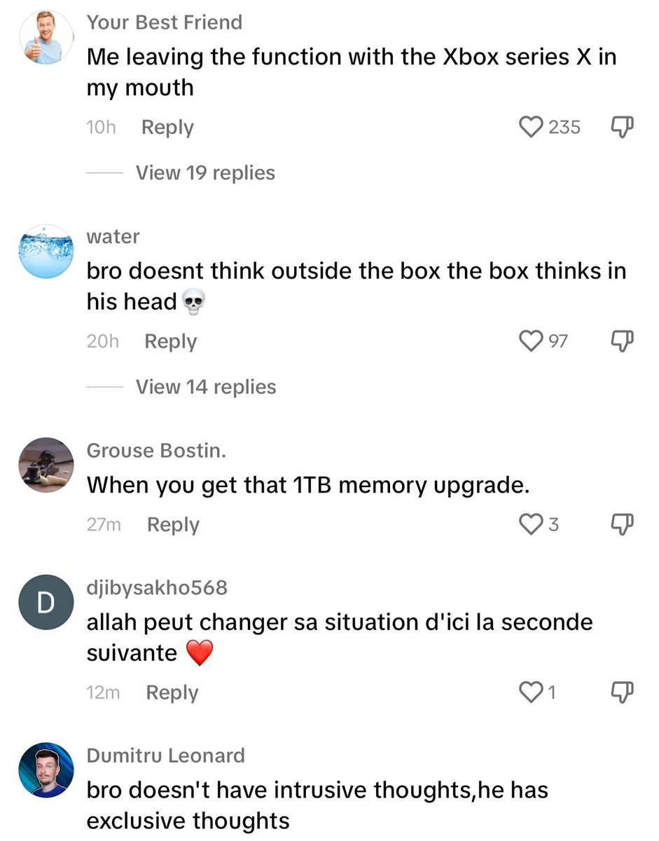 KraksTV's tweet photo. Tik Tok comments section is not for the weak. 😂😩😩

https://t.co/4h6Ls8GSWR