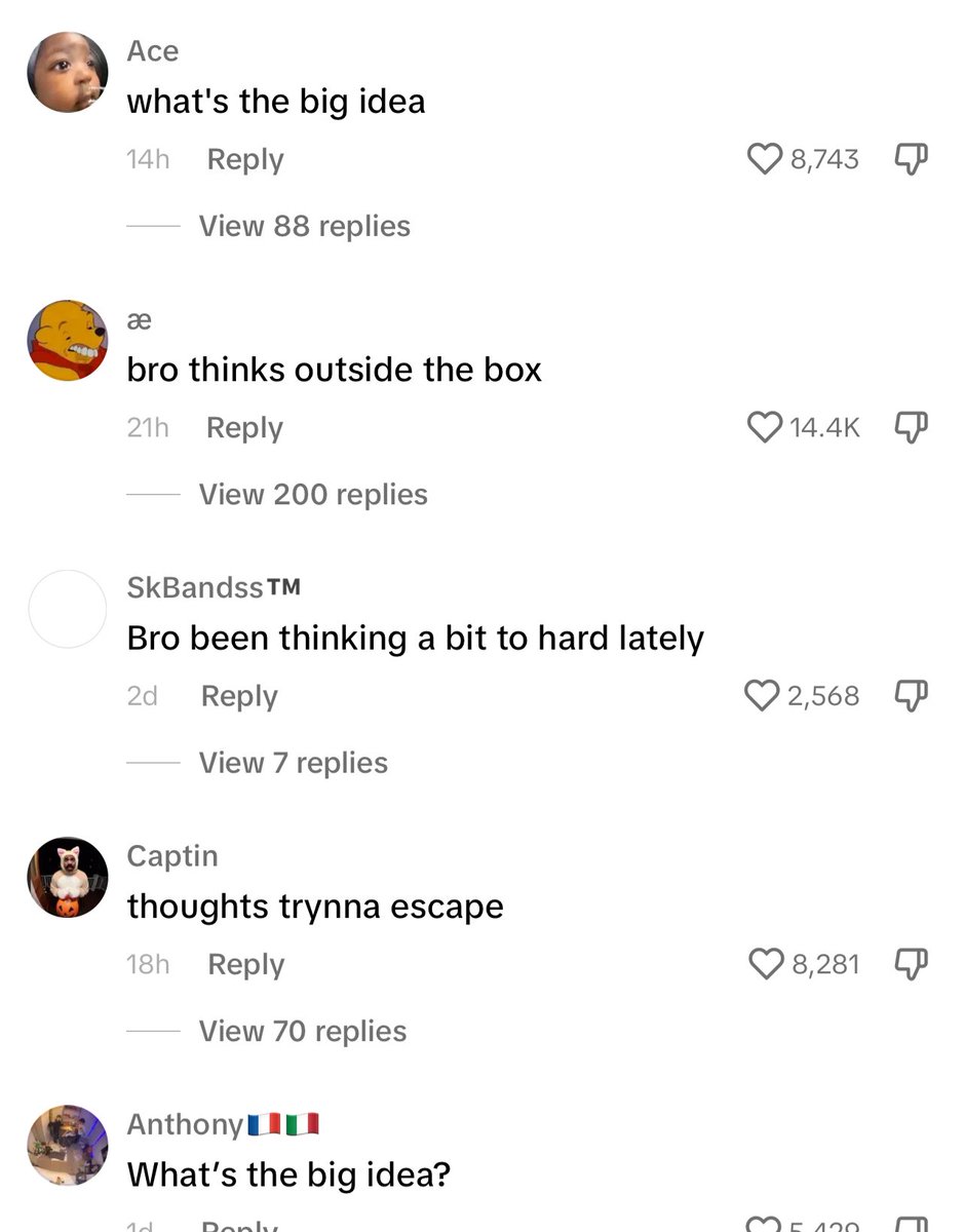 KraksTV's tweet photo. Tik Tok comments section is not for the weak. 😂😩😩

https://t.co/4h6Ls8GSWR