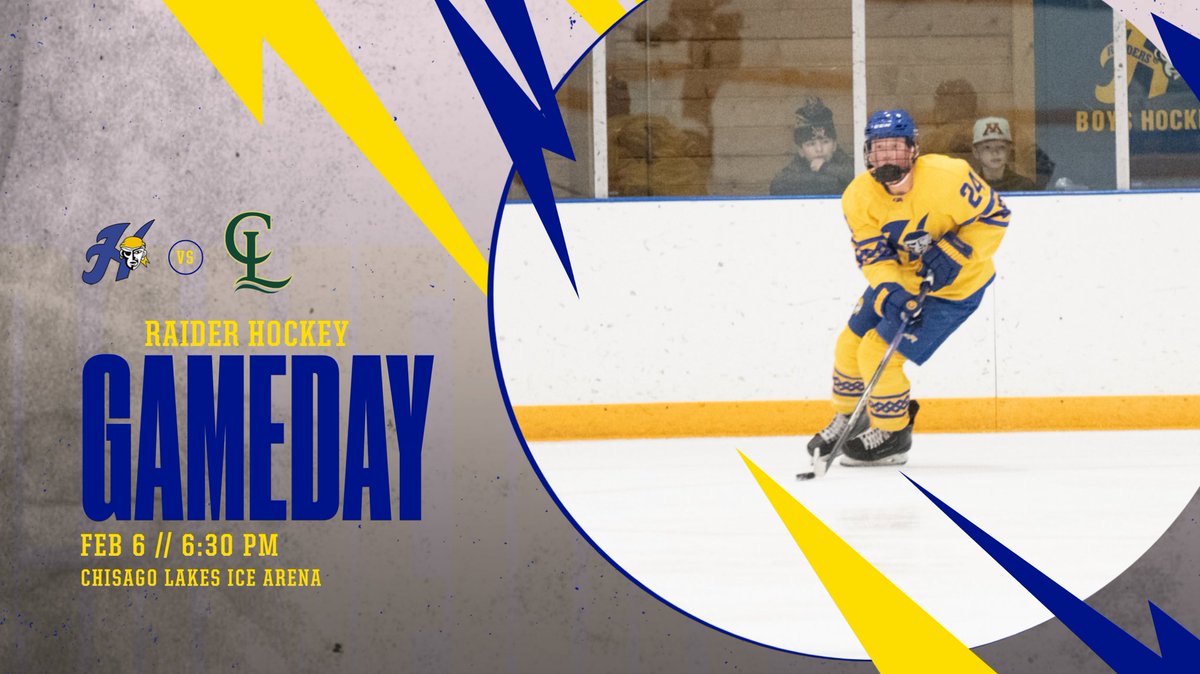 The Raiders will travel to Chisago Lakes tonight with a date with the Wildcats. JV - 4:30pm Varsity - 6:30pm Radio - @KDWA1460 Tickets - clhs.isd2144.org/activities/tic… Go Raiders!