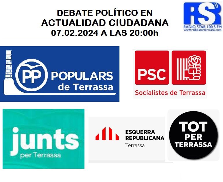 RADIOSTARTERRAS's tweet photo. 📢 ¡Mañana estreno programa "Actualidad Ciudadana"! 🏙🎙 Debate político por 1 hora sobre los problemas de la ciudad. ¡No te lo pierdas! 🤝🔍 #ActualidadCiudadana #DebateLocal #7Feb https://t.co/qmIsakATnu