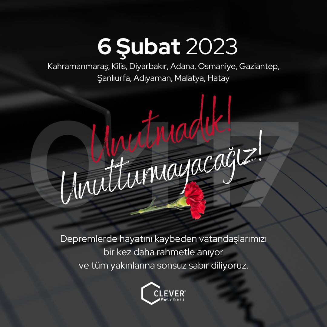 06 Şubat 2023 tarihinde yaşadığımız Kahramanmaraş merkezli deprem felaketinin yıl dönümünde hayatını kaybeden vatandaşlarımızı rahmetle anıyoruz.