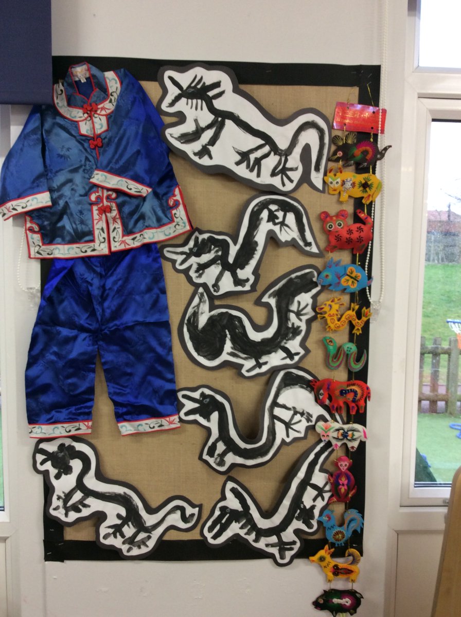 CamblesSchool's tweet photo. Team Pandas have been finding out all about Chines New Year and how it is celebrated. They have been really interested at looking at the different countries on the world map and have loved our Chinese themed writing area. #CamblesforthRE #CamblesforthEYFS https://t.co/NHMcUyFXWH