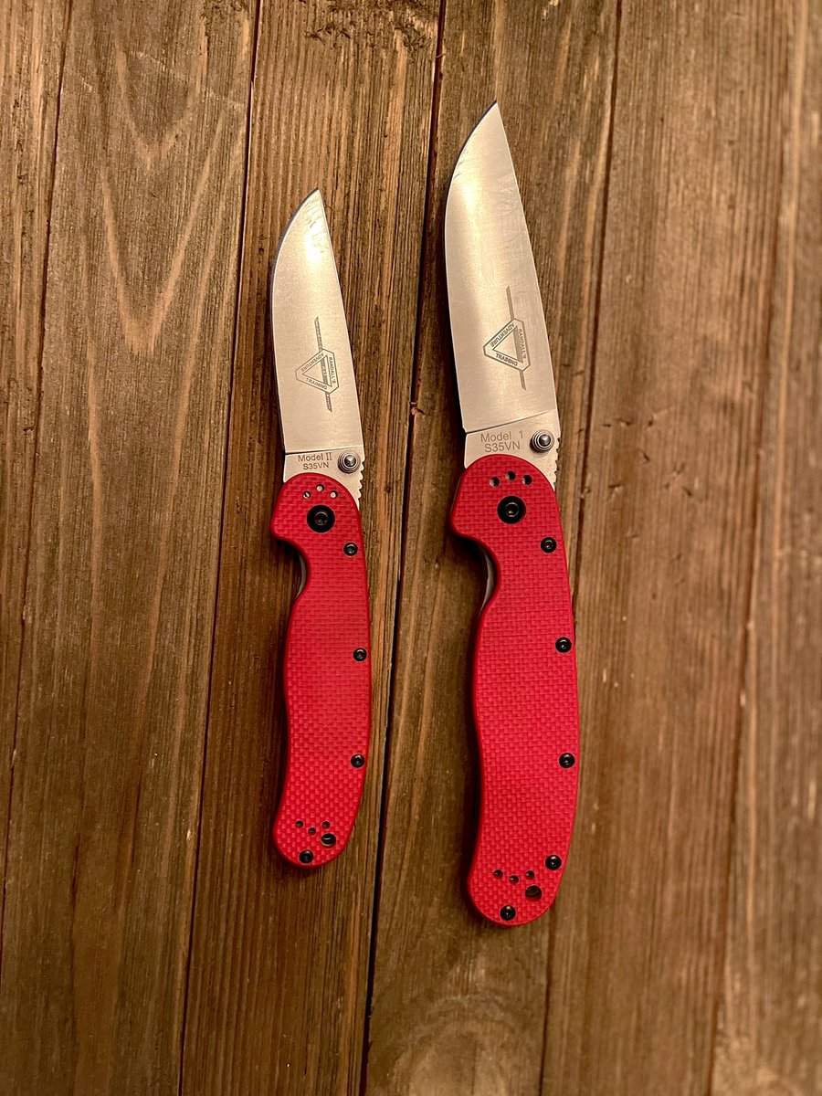 OntarioKnife's tweet photo. Together at last! #REDRAT1 &amp; #REDRATII  A powerhouse duo that rounds out every #EDC collection! 👌🏽🔪🐀 #UpgradeYourEDC 
#ontarioknifecompany #ontarioknife #ontarioknives #ontarioknifeco #OKC1889  #hunting #camping #hiking #outdoors #tools #gear #quality #bushcraft #survival https://t.co/h7ZaxDdH0H