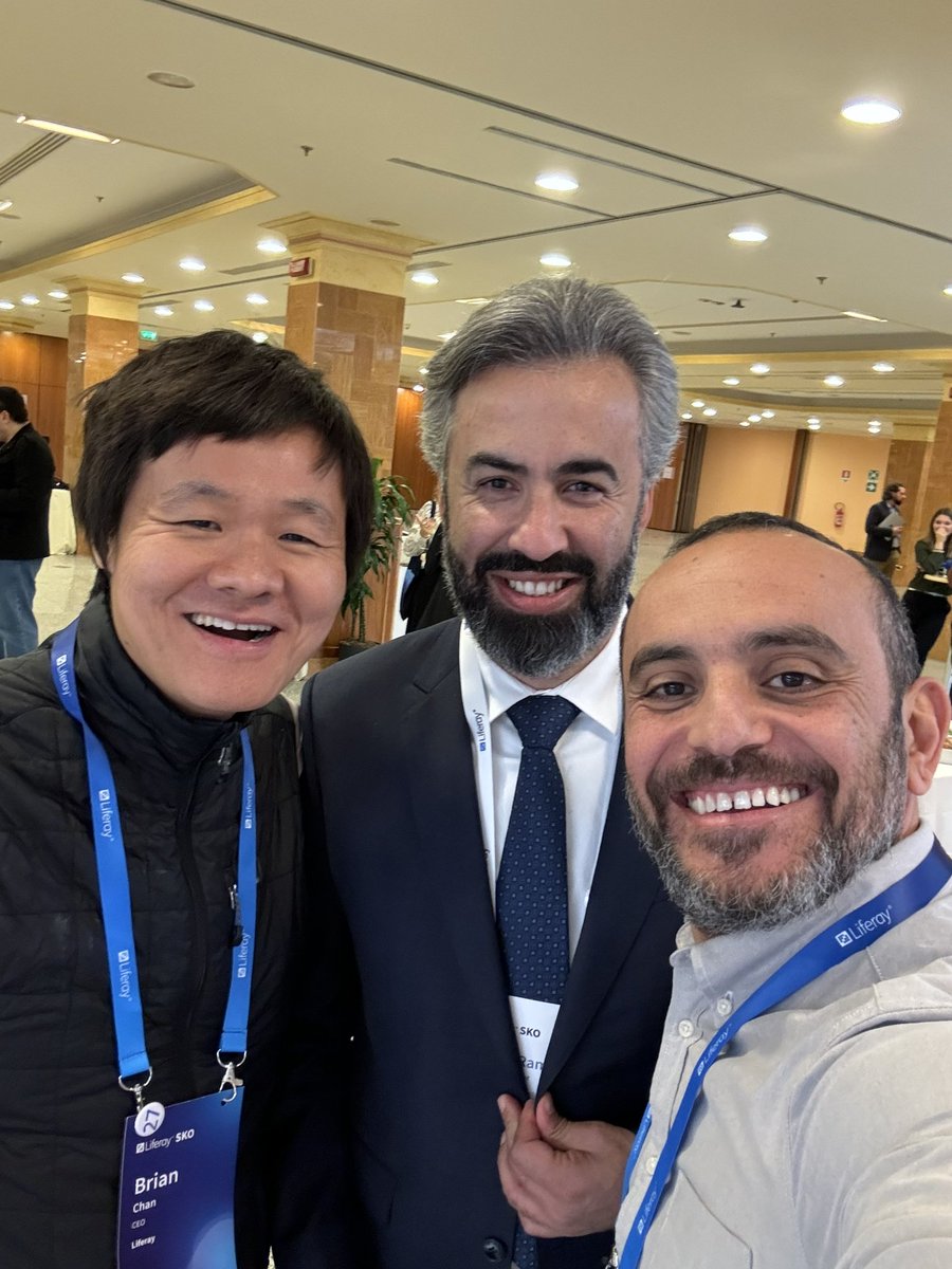 Nice and great discussions with Liferay CEO Brian Chan <a href="/brianchandotcom/">Brian Chan</a> and General Manager for ME and France Musallam at Liferay SKO 2024 <a href="/Liferay/">Liferay</a> #liferaysko2024
 The best yet to come 🙏