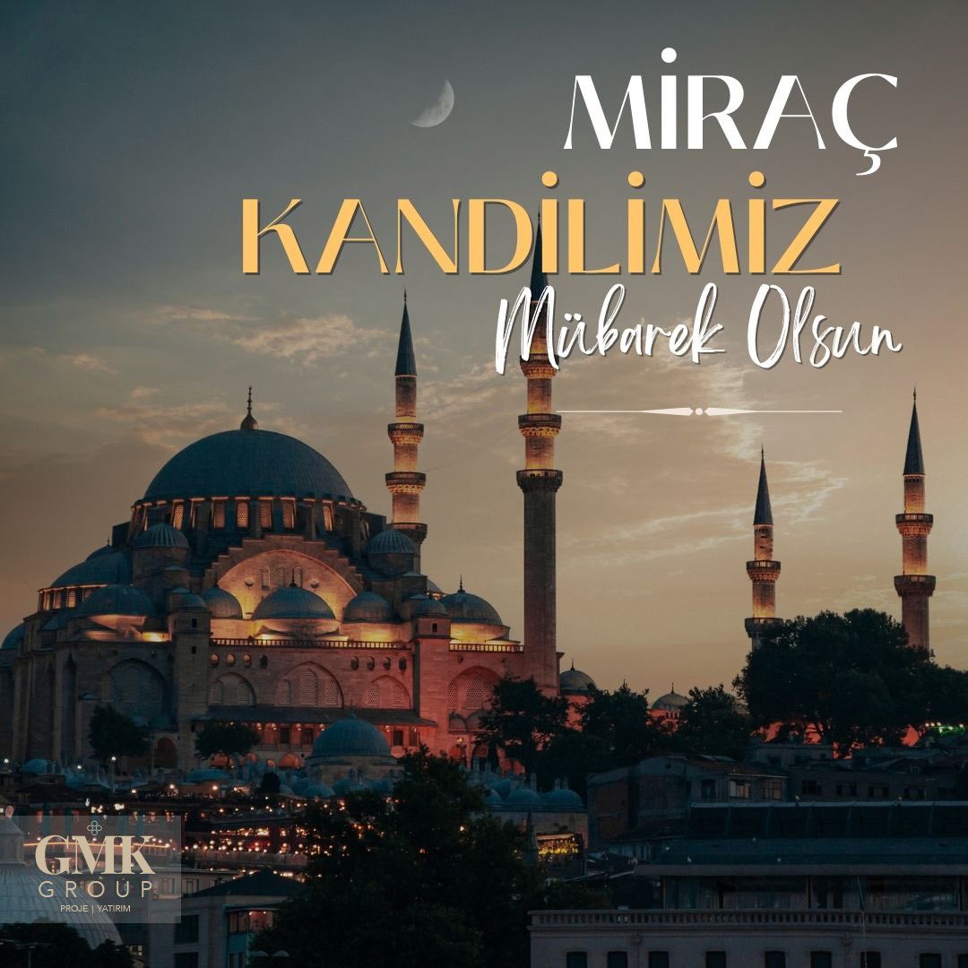 Manevi yükselişin simgesi; Miraç Gecesi hürmetine yapılan ibadetlerin, edilen duaların Allah katında kabul olması duası ile Miraç Kandilimiz mübarek olsun. #MiracKandili