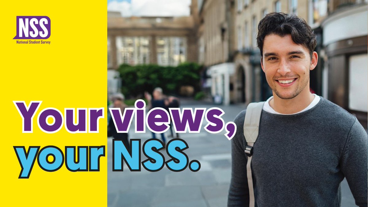 Final year undergraduates: the NSS is now open! This is your chance to share your thoughts on your experience at the University. 👉 thestudentsurvey.com