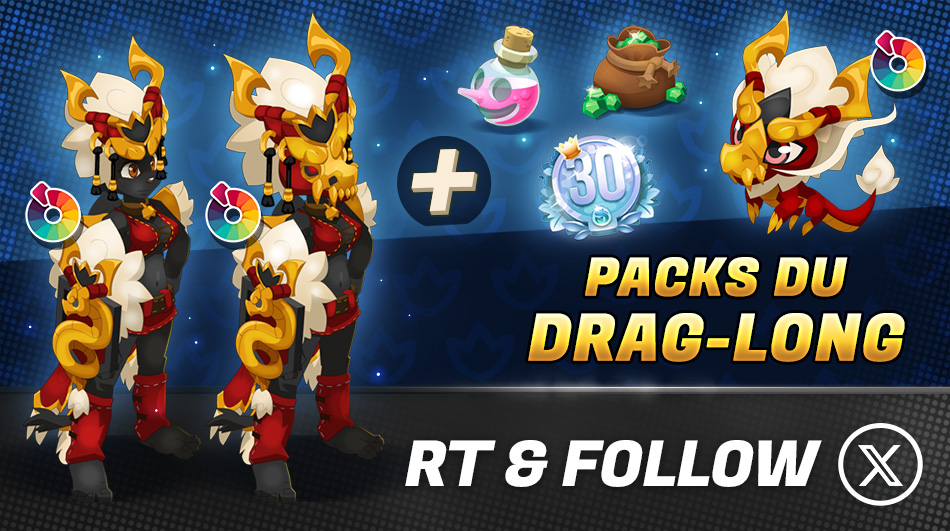 DofusTouch's tweet photo. 🐲 Réveillez le dragon qui sommeille en vous avec le Pack du Drag-Long !

▶ https://t.co/FL7f9u7H3b

🔁 RT + Follow pour tenter de remporter un pack du Drag-Long ! https://t.co/kvm69g4LzG