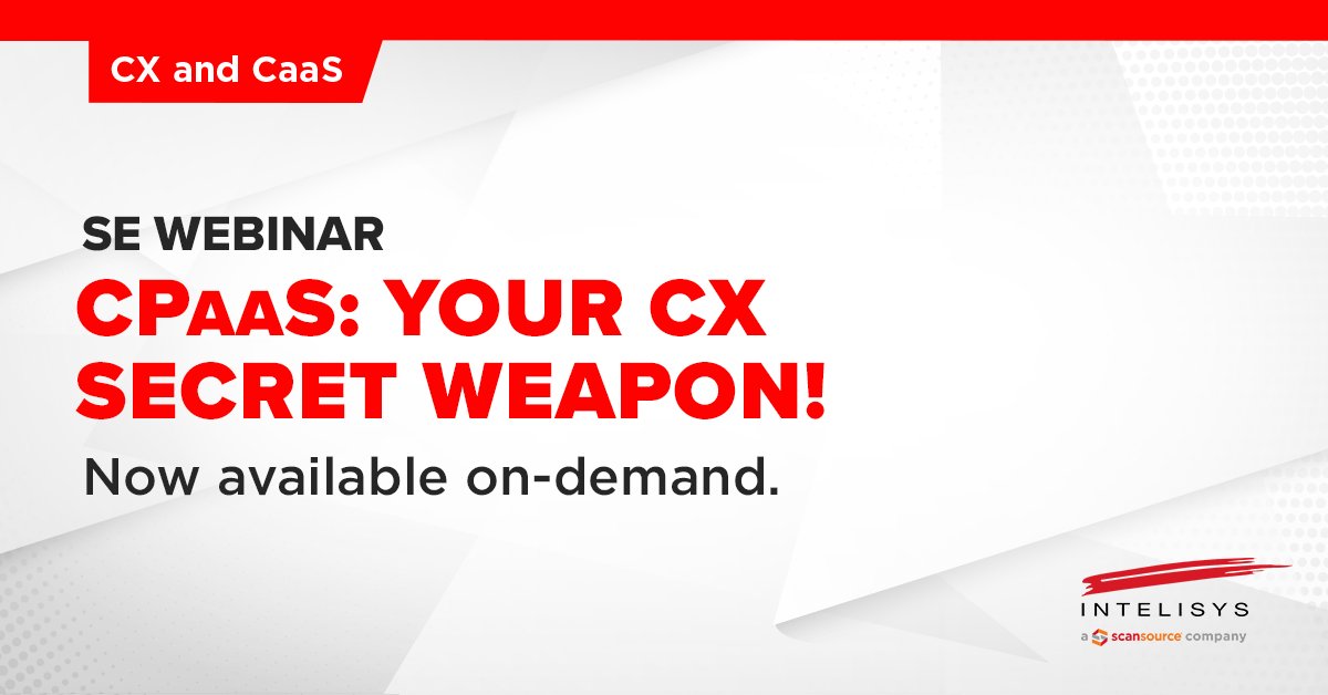 Can you confidently articulate why CPaaS matters? If you missed our CPaaS webinar in January, don't sweat. We recorded it so you can catch up at your leisure and strengthen your ability to talk the CPaaS talk with your customers. Watch here: bit.ly/3OpxzKM