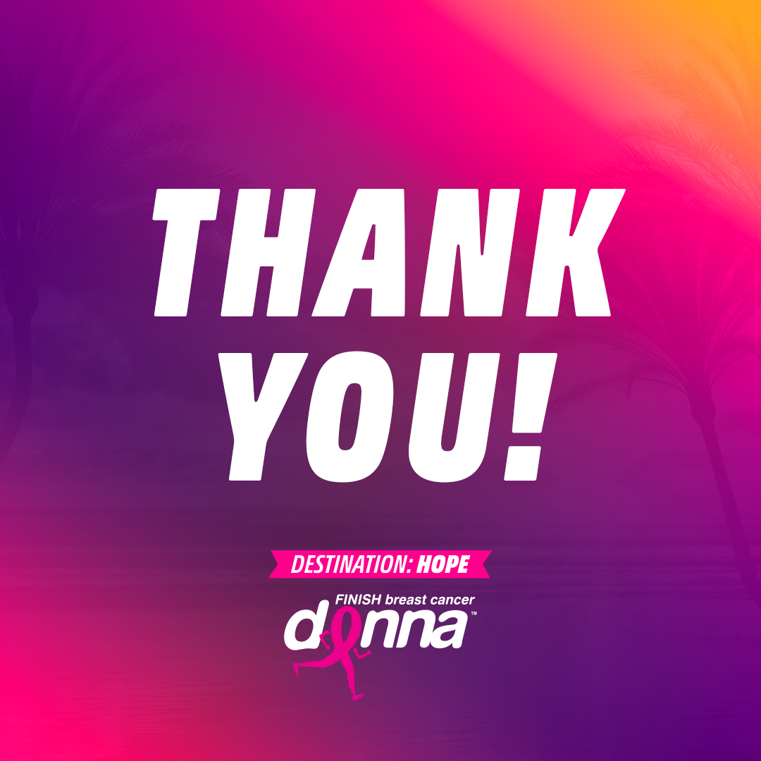 262withDonna's tweet photo. We are so so grateful for everyone who makes DONNA Marathon Weekend possible. Runners, volunteers, spectators and sponsors — thank you for helping us run toward Destination: Hope! #DestinationHope #runDONNA #DONNA https://t.co/onIeqqZNP2