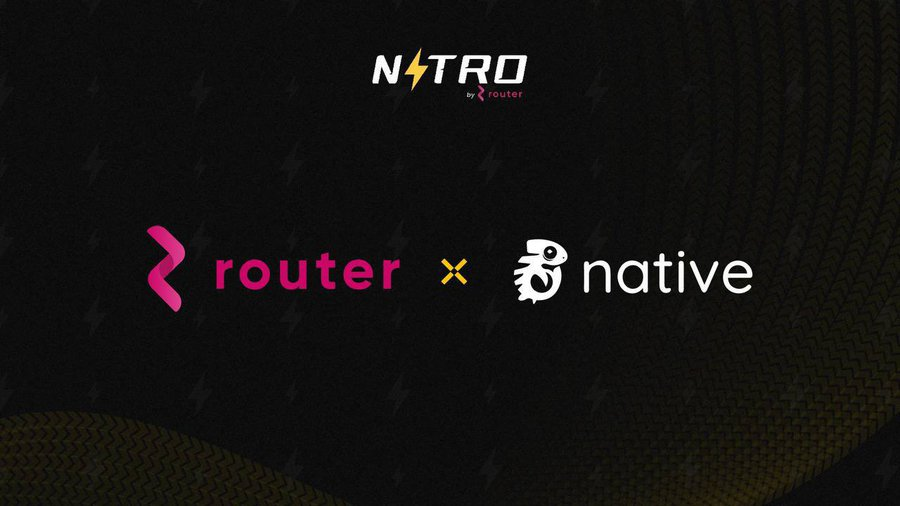 ARB_Universe's tweet photo. 🧿 @Native_fi collaborates with @Routerprotocol
🧿 #Nativefi will incorporate #Router Nitro into their platform, allowing quick cross-chain transactions in under 30 seconds across 12 chains
🔽 VISIT
https://t.co/E5QknPmpjC
#ARB_Universe https://t.co/QWxS07H4rI