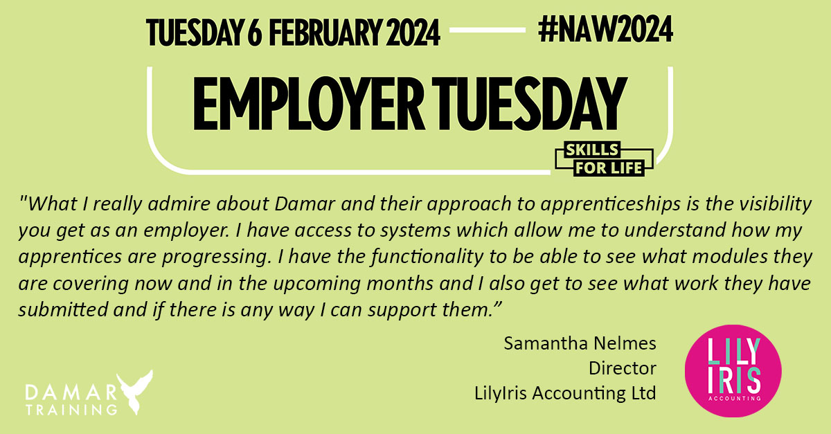 Find out more about our #accounting #apprenticeships by visiting: damartraining.com/employers/indu…
#NAW2024 #NationalApprenticeshipWeek #Apprenticeships #AccountingApprenticeships  #casestudy #FindOutMore