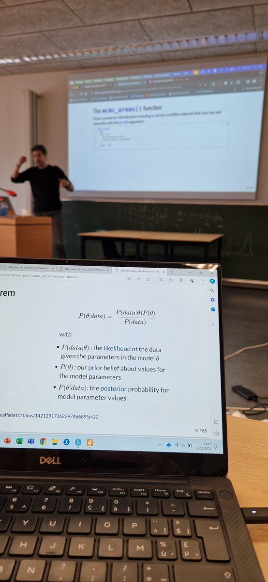 The likelihood of intensive learning grows with the right experts in front. 
At <a href="/EdubronUA/">Edubron</a>  our prior belief we have such experts in-house is confirmed by the posterior findings.

Sven De Maeyer and Josema Rivera Espejo co-teaching their colleagues ‘Bayesian Statistics Using R’.