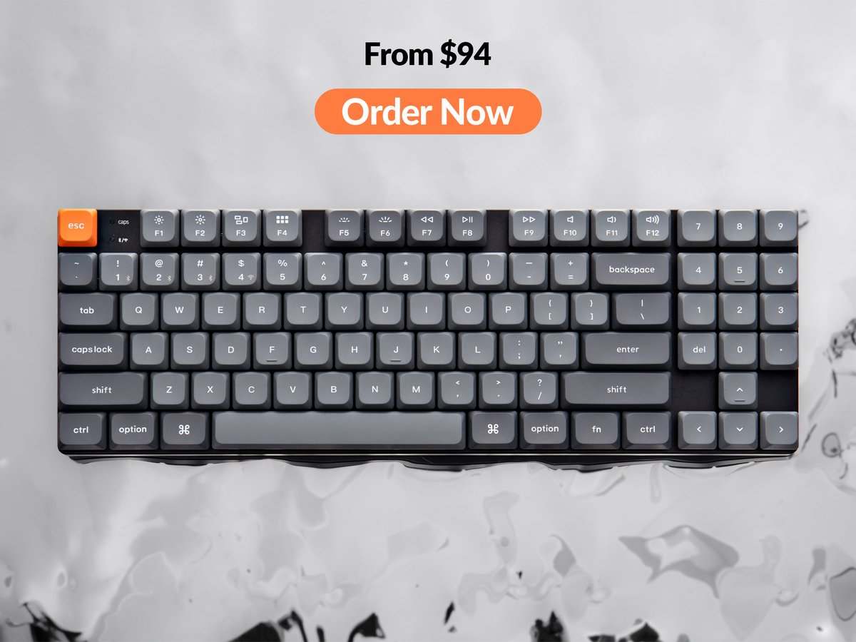 Keychron K13 Max is now available, starting at $94!
Features a unique 80% layout with a numpad, ultra-slim body, acoustic foam, QMK/VIA support, PBT keycaps, and hot-swap option available!
Grab yours now 👉 bit.ly/3ufo8Hh