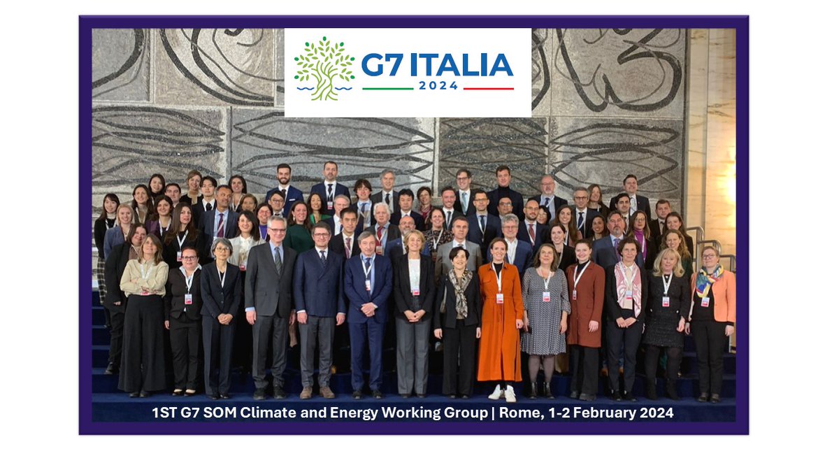 ENEAOfficial's tweet image. Prima riunione del working group “Climate energy”, nell’ambito della presidenza italiana del G7.
Il gruppo, coordinato dal presidente @ENEA #Dialuce, definirà i temi della presidenza negoziando il comunicato finale per la riunione dei ministri di clima/ energia del 28-30 aprile.