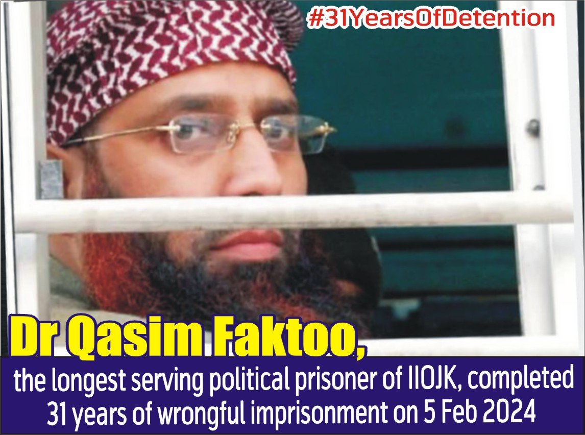 #31YearsOfDetention
The longest serving political prisoner, the prisoner of conscience dr qasim factoo