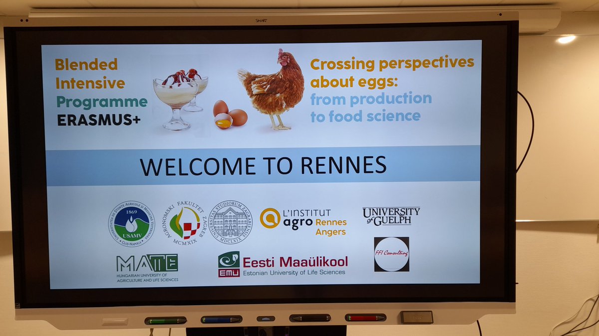 VincentGuyonnet's tweet photo. Week-long training program about #eggs &amp; #eggproducts @InstitutAgroRA. 25 Msc. and PhD students from  10 #EU27 countries joined us to learn more about this beautiful food.  #Continuingeducation #Erasmus https://t.co/vUUAN4ejGk