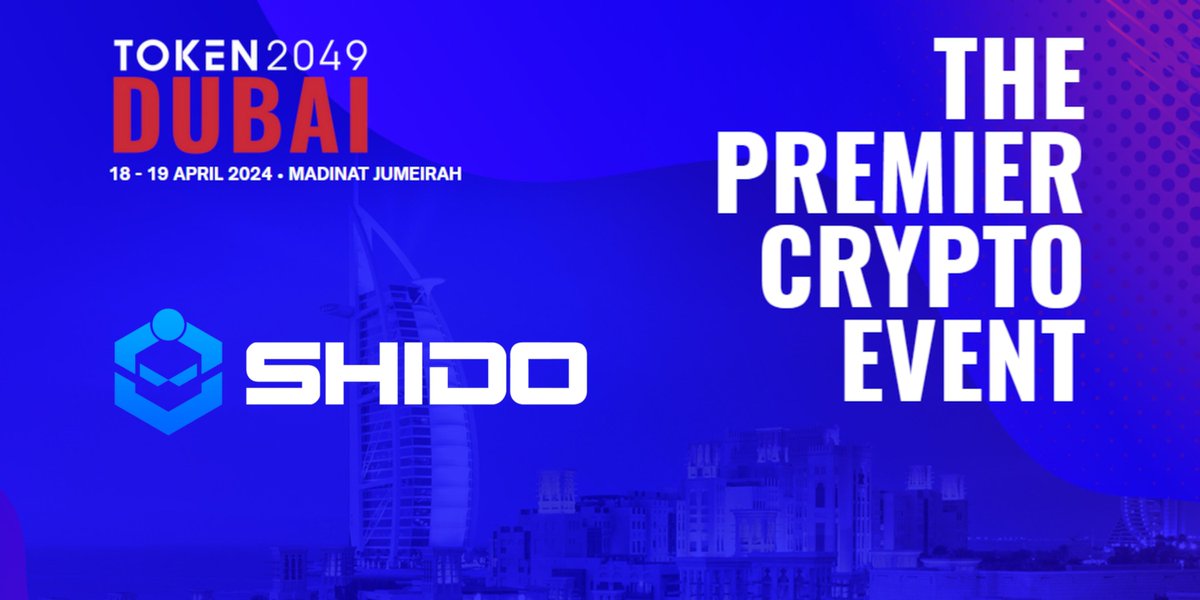 Preparations are underway. Booth P21 in Main Hall at @TOKEN2049 in Dubai. Full Shido Team will be present throughout the event.

We will have some big surprises in store.

#SHIDO #TOKEN2049