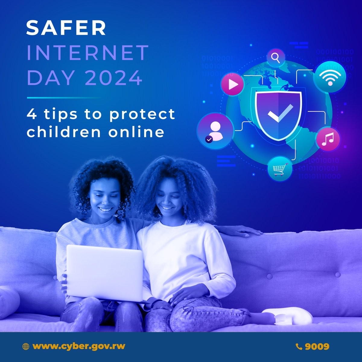 Happy Safer Internet Day!  

#SaferInternetDay aims to raise awareness of ensuring a safer internet for all, with a special emphasis on children and young people.  

As parents or guardians here are four best practices you can adopt to protect children online.  

#TekanaOnline