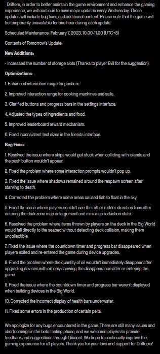 LungfishGame's tweet photo. SEADOG TEST Update Notice (10) https://t.co/XvauJ0UCsi