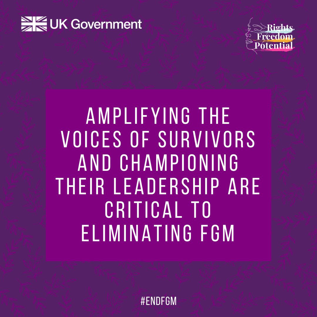 FCDOGender's tweet photo. Today is the #ZeroToleranceDay for FGM, the UK reaffirms the vital role of listening to survivors.

Their stories are powerful catalysts for change, shaping policies and fostering understanding. Let's learn, empathise, and work together to end this harmful practice.

#EndFGM https://t.co/k1gzP3HrI7