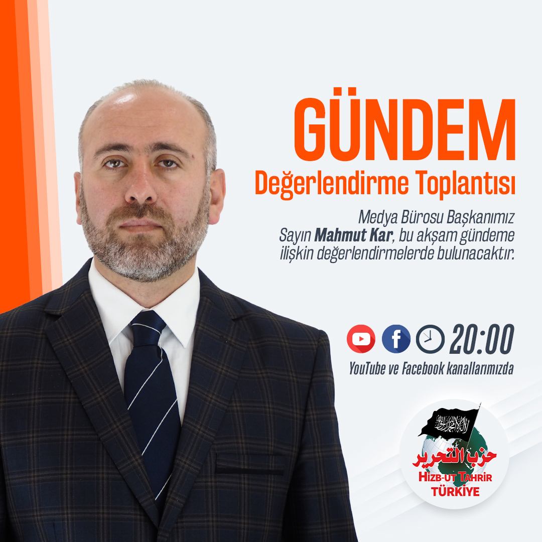 Bu akşam Medya Büro Başkanımız Sayın Mahmut Kar, gündeme ilişkin değerlendirmelerde bulunacaktır. 

Gündem değerlendirme toplantımızı saat 20'de X (Twitter) ve Facebook ve YouTube kanallarımızdan canlı olarak izleyebilirsiniz.
#6Şubat2023