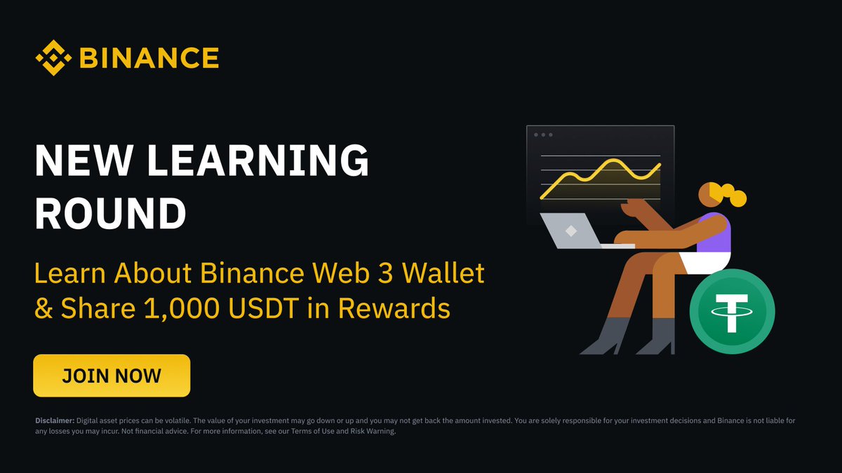 BinanceAfrica's tweet photo. Welcome to another learning round. Let's explore #Binance Web 3 Wallet & win a share of $1000 in USDT rewards.

To enter:
🔸Repost
🔸Follow @BinanceAfrica
🔸RT every #BinanceWeb3Wallet post shared daily
🔸Participate in the final Quiz on Feb 12.

Join Now 👉 https://t.co/Cktsz1nI4z