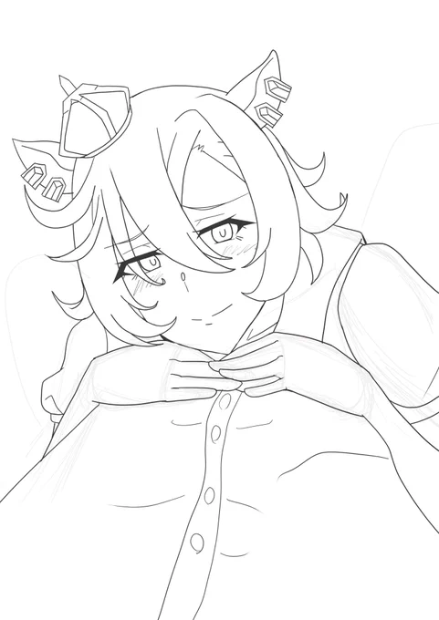wip かわいいオペラオー描きたい願望 