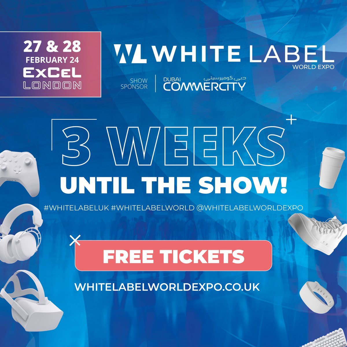 Just 21 days until the doors open for White Label World Expo at ExCeL London! Get ready for an immersive experience with the latest industry trends and networking opportunities. Whether you're a pro or new to the scene.
Secure your FREE tickets now: lnkd.in/eT8HqRQn