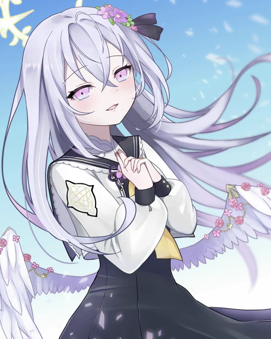 ブルアカの白州アズサ描きました!!可愛いねアズサ 
