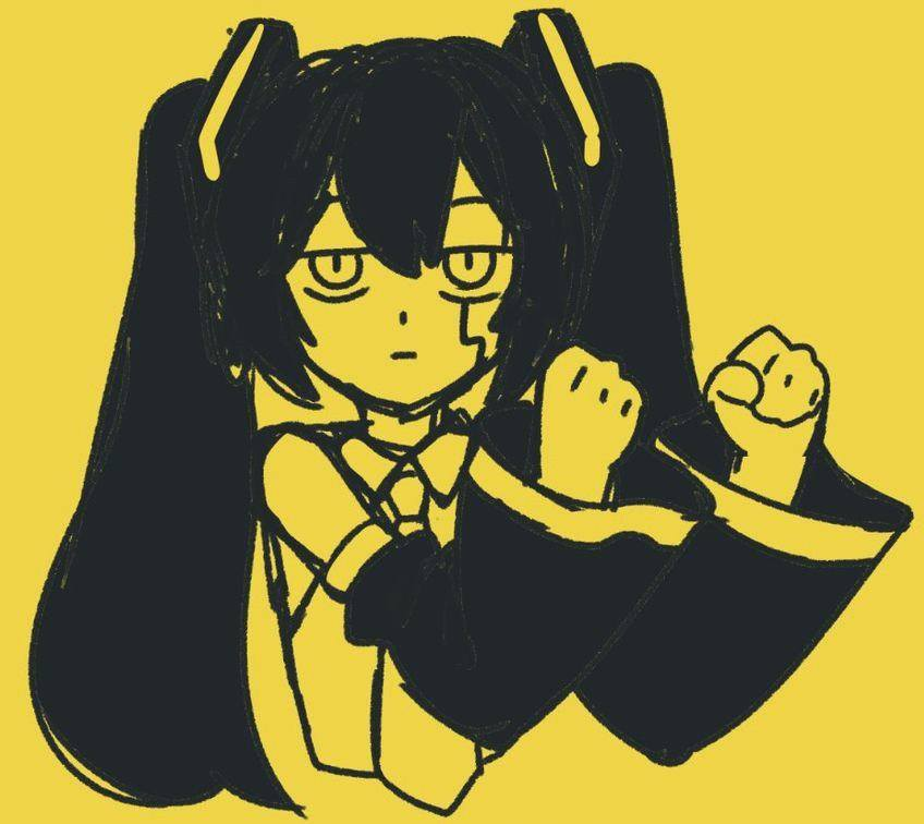 初音ミク 「Bling-Bang-Bang, Bling-Bang-Bang, Bling-」|風船猫のイラスト