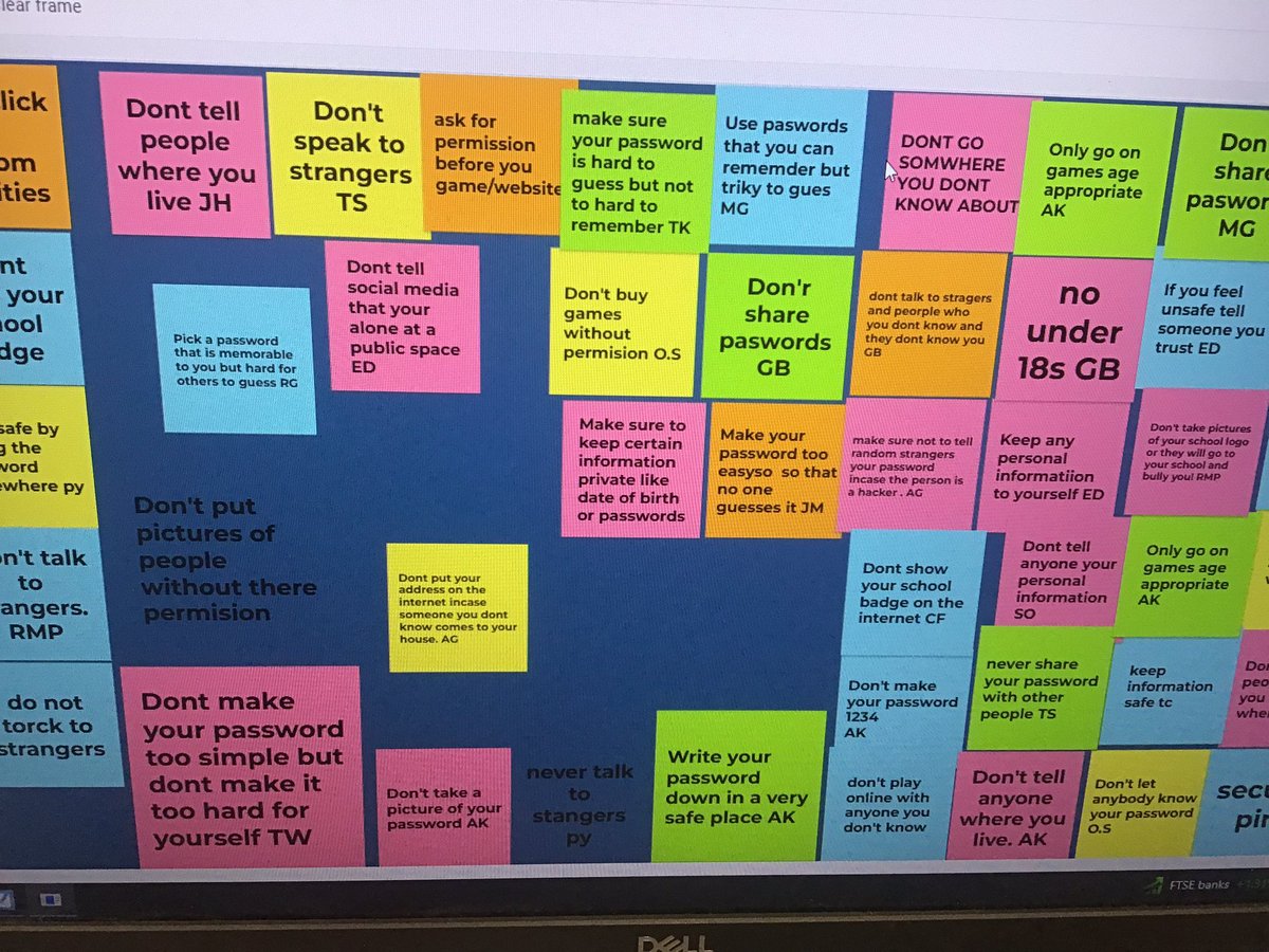 Class5elves's tweet photo. Top tips #SaferInternetDay #elvingtonpshe https://t.co/AFD45vmn4K