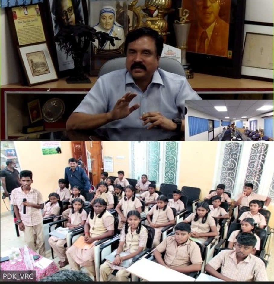 Delighted to share that the 1st batch of school students from #Pudukottai received certificates under <a href="/mssrf/">MSSRF</a>'s 'Every Child A Scientist' prog🏆

Students were appreciative of new knowledge from the #STEMeducation classes  

<a href="/HariharanGN/">G N Hariharan</a> &amp; <a href="/PrabavathyV/">V.R.Prabavathy</a> interacted with the students