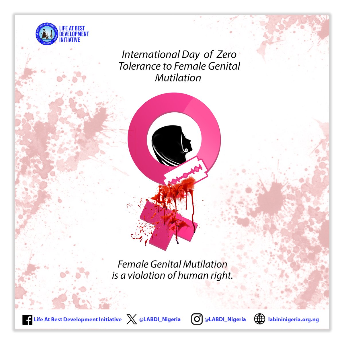 Let's stand united against the harmful practice of Female Genital Mutilation (FGM). Every girl deserves the right to grow up free from harm. Say NO to FGM and join the global movement to protect the rights and well-being of girls everywhere. #EndFGM #GirlsRights #HerVoiceMatters