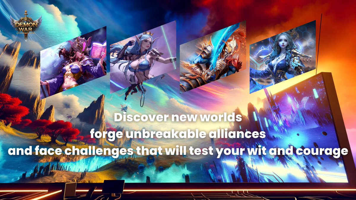 DemonWarMOBA's tweet photo. ๐ Dive into the future of gaming with #DemonWar's latest update!
๐ Unveiling a realm where every choice carves your destiny. Discover new worlds, forge unbreakable alliances, and face challenges that will test your wit and courage. Are you ready to redefine gaming? ๐ฎโจ
#NextGenGaming #UnchartedAdventures
