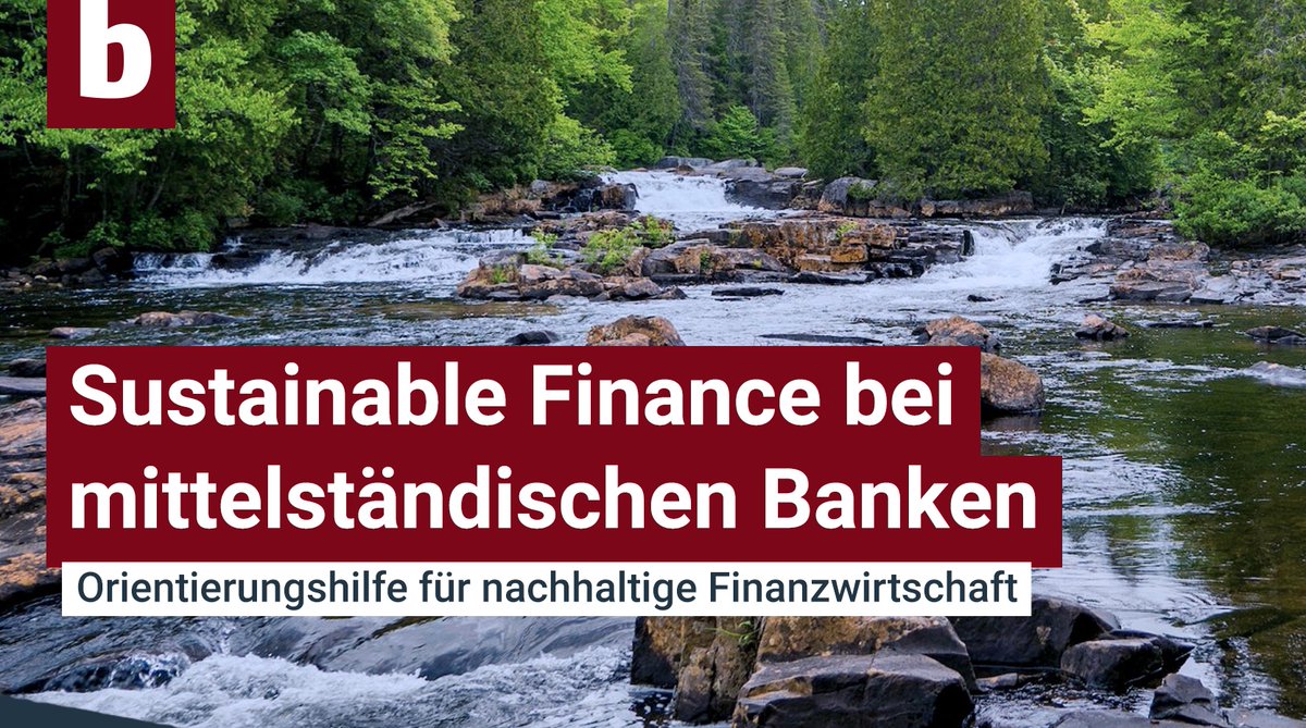 Was bedeutet #SustainableFinance für mittelständische Banken? So heißt unsere neue Broschüre, mit der wir kleinen und mittelständischen Instituten eine Orientierungshilfe geben wollen. Denn heutzutage ist nachhaltige Finanzwirtschaft wichtiger denn je: go.bdb.de/HX6pw