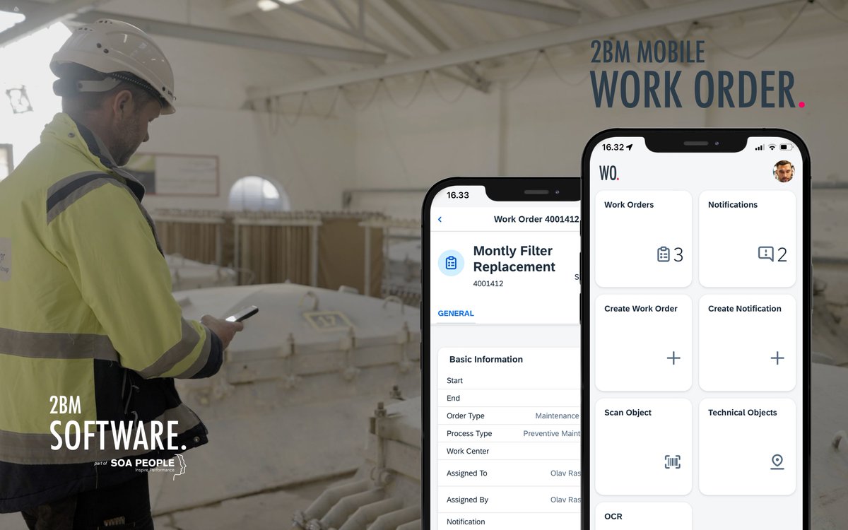 SOAPeopleDK's tweet photo. Last chance to register 🚨

Discover the new 2BM Mobile Work Order Solution 🔍

Join us on Tuesday the 6th of February at 15.00 CET for a 45-minute interactive webinar.

Sign up here 👉 https://t.co/i2hBo5L6U7 https://t.co/RRcCCeOKbU