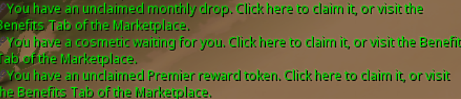 Xcore123's tweet photo. @JagexSupport hi i cant claim any of my premier membership cosmetics and tokens as i just bought my premier membership yesterday from the message tab and from the membership benefit tab as well... please help https://t.co/AAfC7ws4Y0
