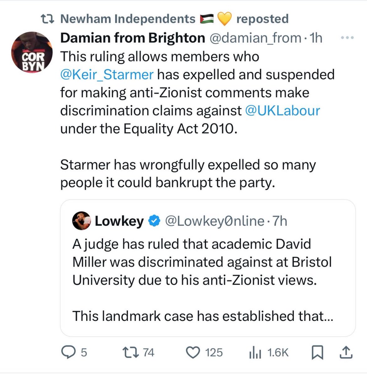 If you were expelled from the Labour Party due to ‘anti semitism’ (but you feel the evidence used against you to expel you was actually anti Zionist in nature and not antisemitic) do the following :- 1) send a subject access request to the Labour Party requesting all docs they