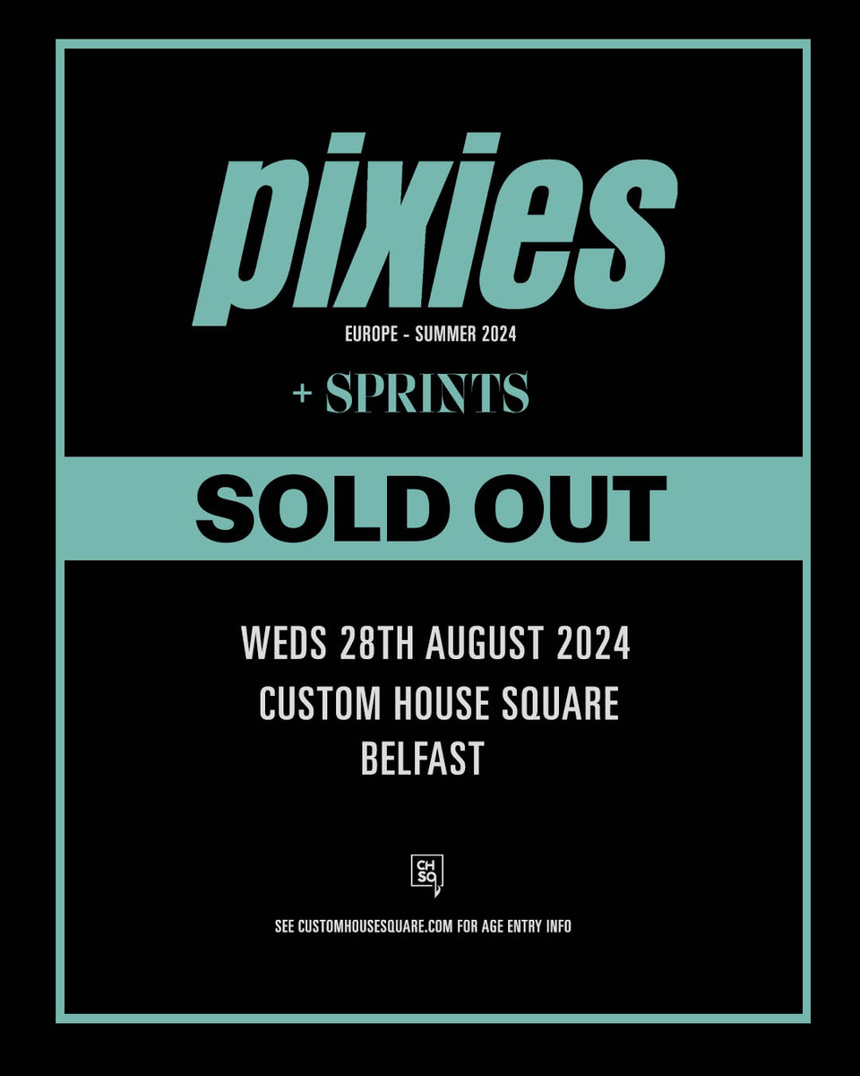 𝐏𝐈𝐗𝐈𝐄𝐒 𝐔𝐏𝐃𝐀𝐓𝐄 ★ @SPRINTSmusic have been announced as support for @PIXIES at CHSq on Wed 28th Aug 2024 🙌🏻