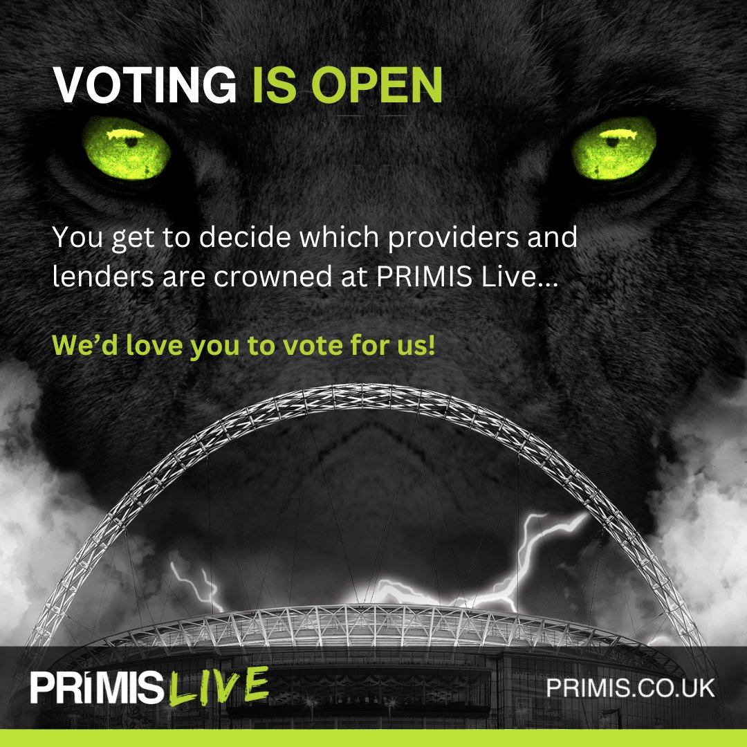 Calling all PRIMIS #brokers! Voting is open for Recognising Excellence Awards, and we’d love you to vote for us in the PRIMIS Lender of the Year category. Check your inbox for more details on how you can cast your vote by Wednesday 14 February!
#ProudToBePRIMIS #PRIMISLive